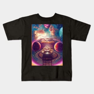 Lunar Symphony - Celestial Fantasy in the Cosmos Kids T-Shirt